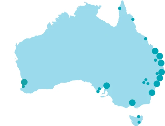 Map of Maven Locations